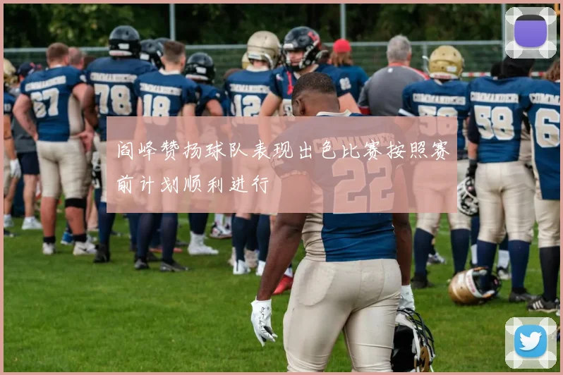 阎峰赞扬球队表现出色比赛按照赛前计划顺利进行
